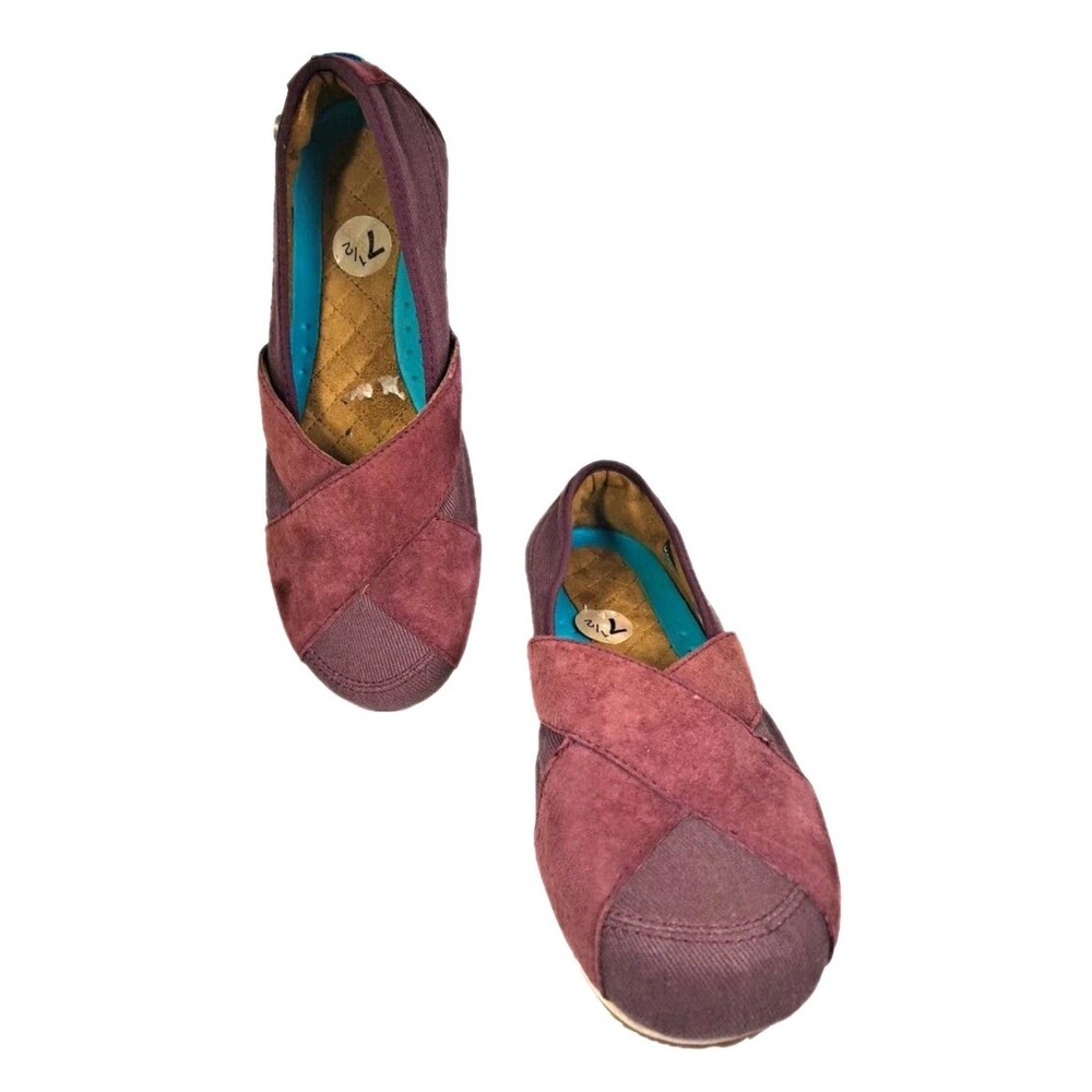 Womens Mozo Sport Suede/Canvas Slip Oil Resistance shoes Size 71/2 Fabric Lining